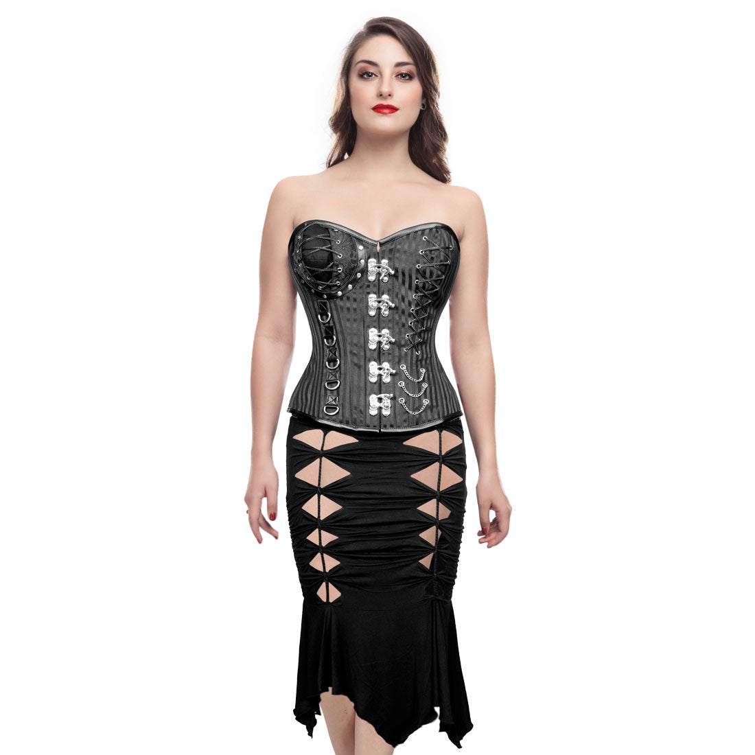 Cadence Gothic Authentic Steel Boned Overbust Corset Dress Corset Revolution Cadence Gothic Authentic Steel Boned Overbust Corset Dress Corset Revolution