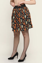 Pumpkin ghost printed Skirt