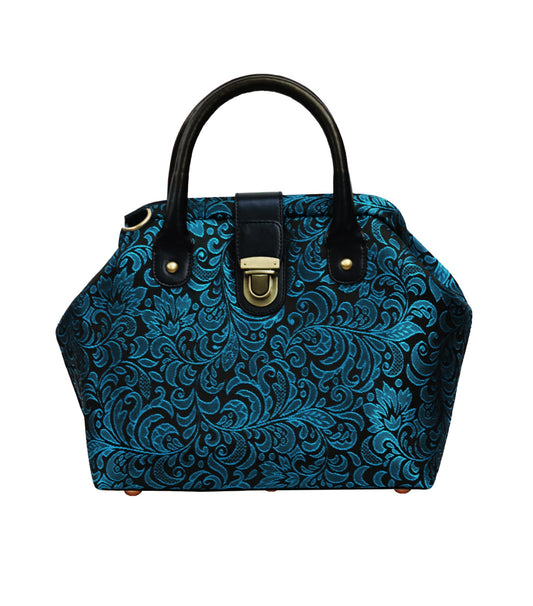 Mary Poppins Turquoise Brocade Handbags
