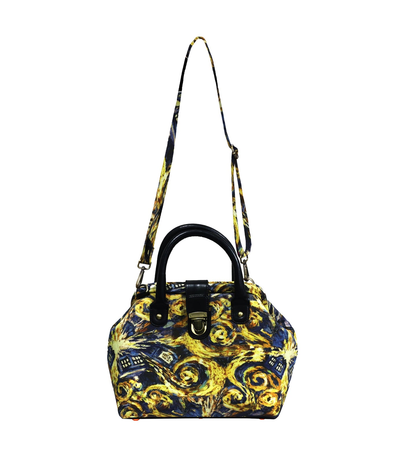 Mary Poppins Tardis Printed Fabric Handbags