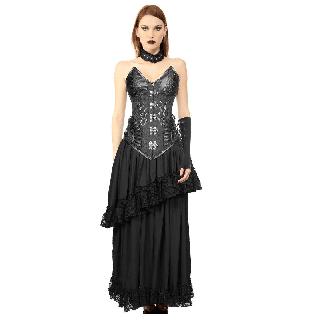 Jacobina Gothic Authentic Steel Boned Overbust Corset Dress Corset Revolution Jacobina Gothic Authentic Steel Boned Overbust Corset Dress Corset Revolution