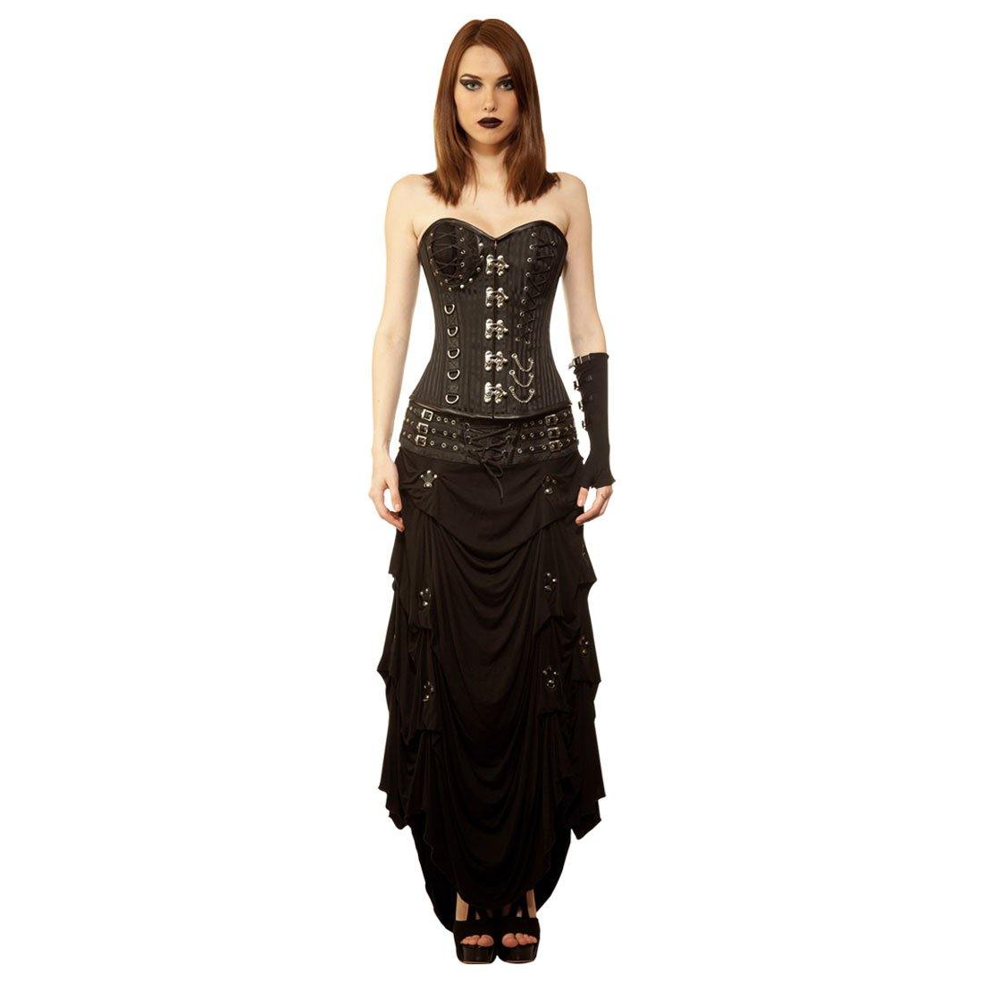 Aphrodite Gothic Authentic Steel Boned Overbust Corset Dress