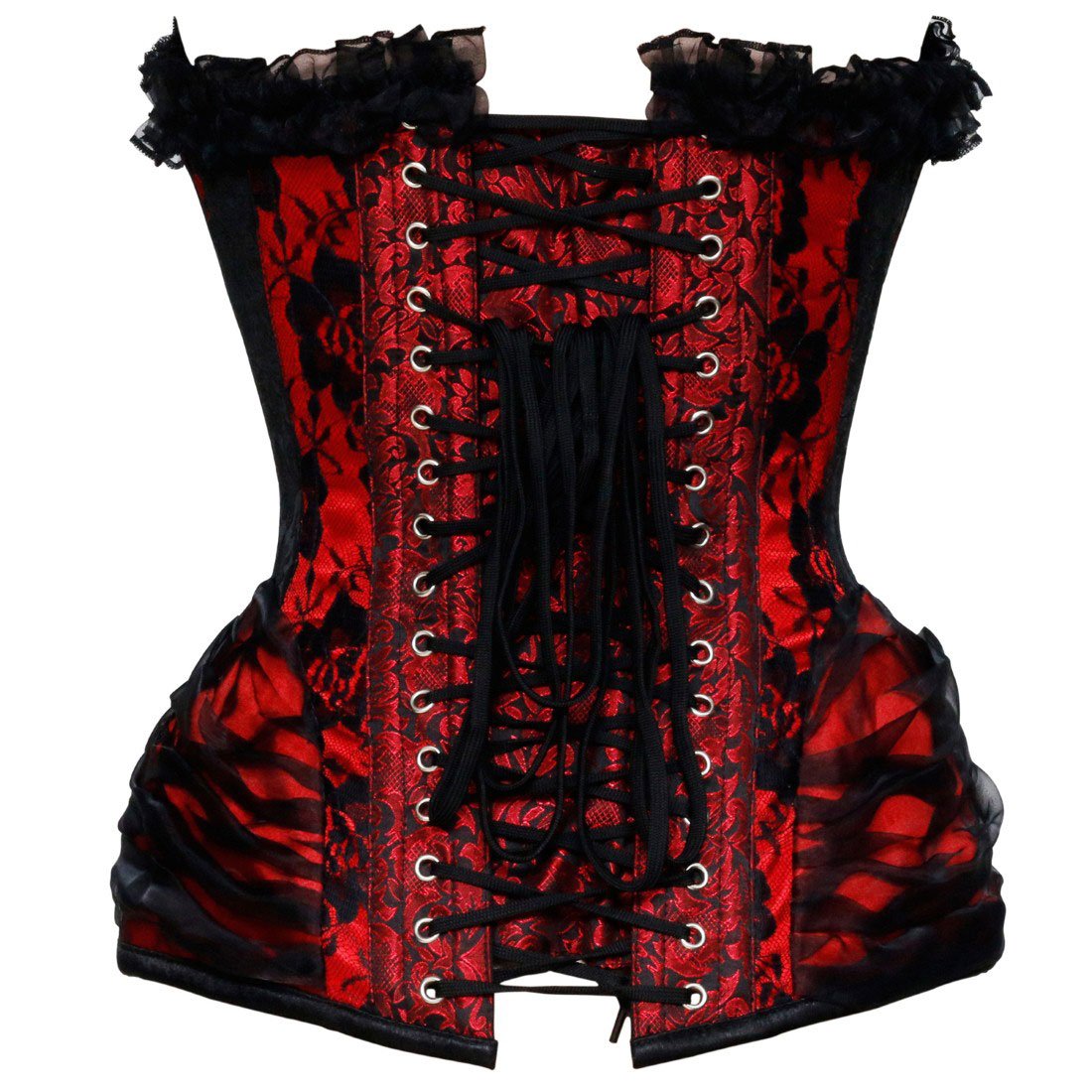 Eustacia Gothic Authentic Steel Boned Overbust Corset - Corset Revolution