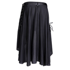 Angelonia Black Rayon Skirt