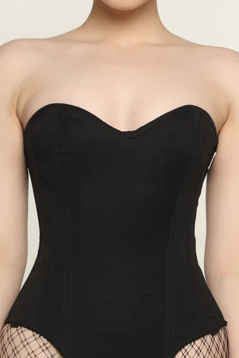 black bodysuit corset
