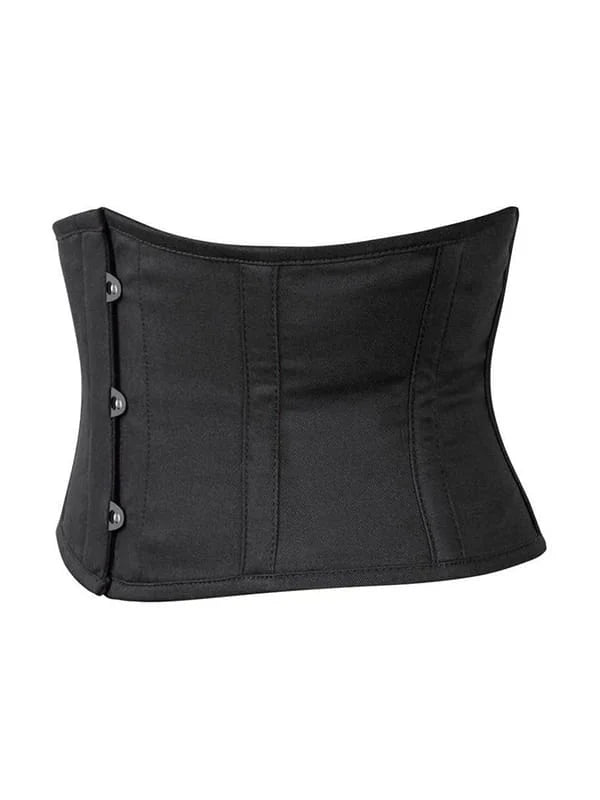 SHORT BLACK COTTON CORSET