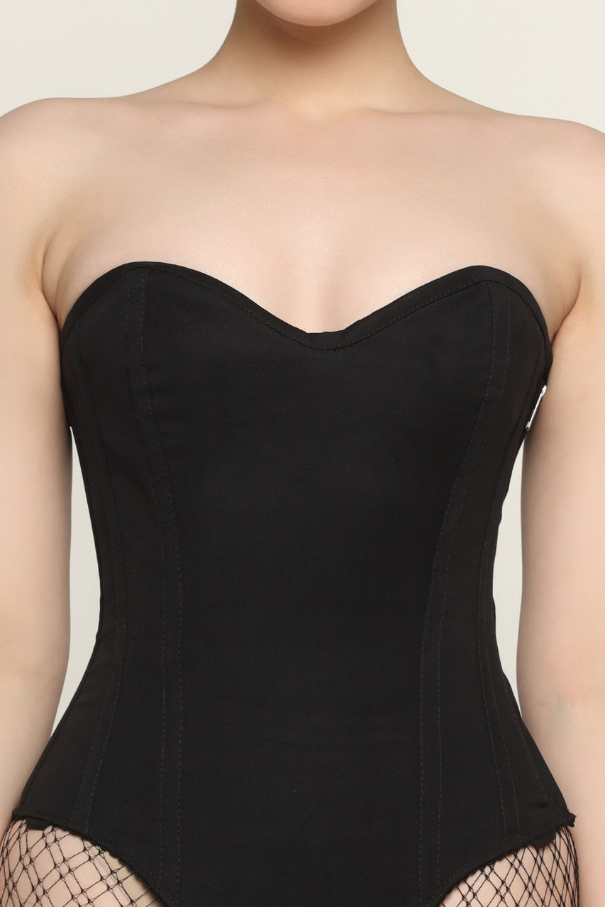 Black Corset Bodysuit