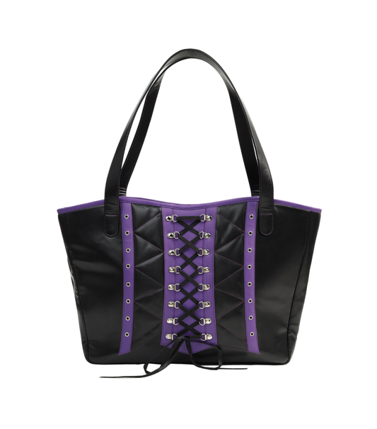 Black and purple Gothic shoulder Bag