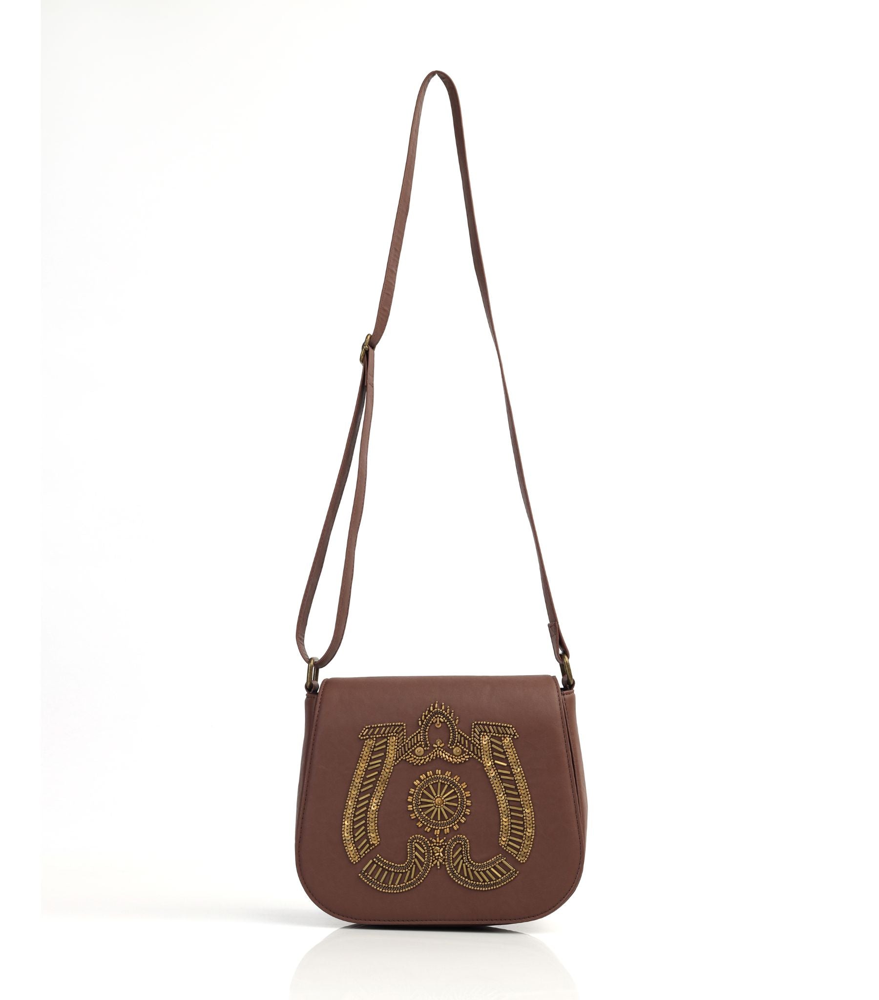 Premium Hand-Embroidered Steampunk Gear Crossbody