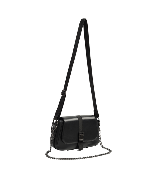 Black PU Gothic Sling Bag