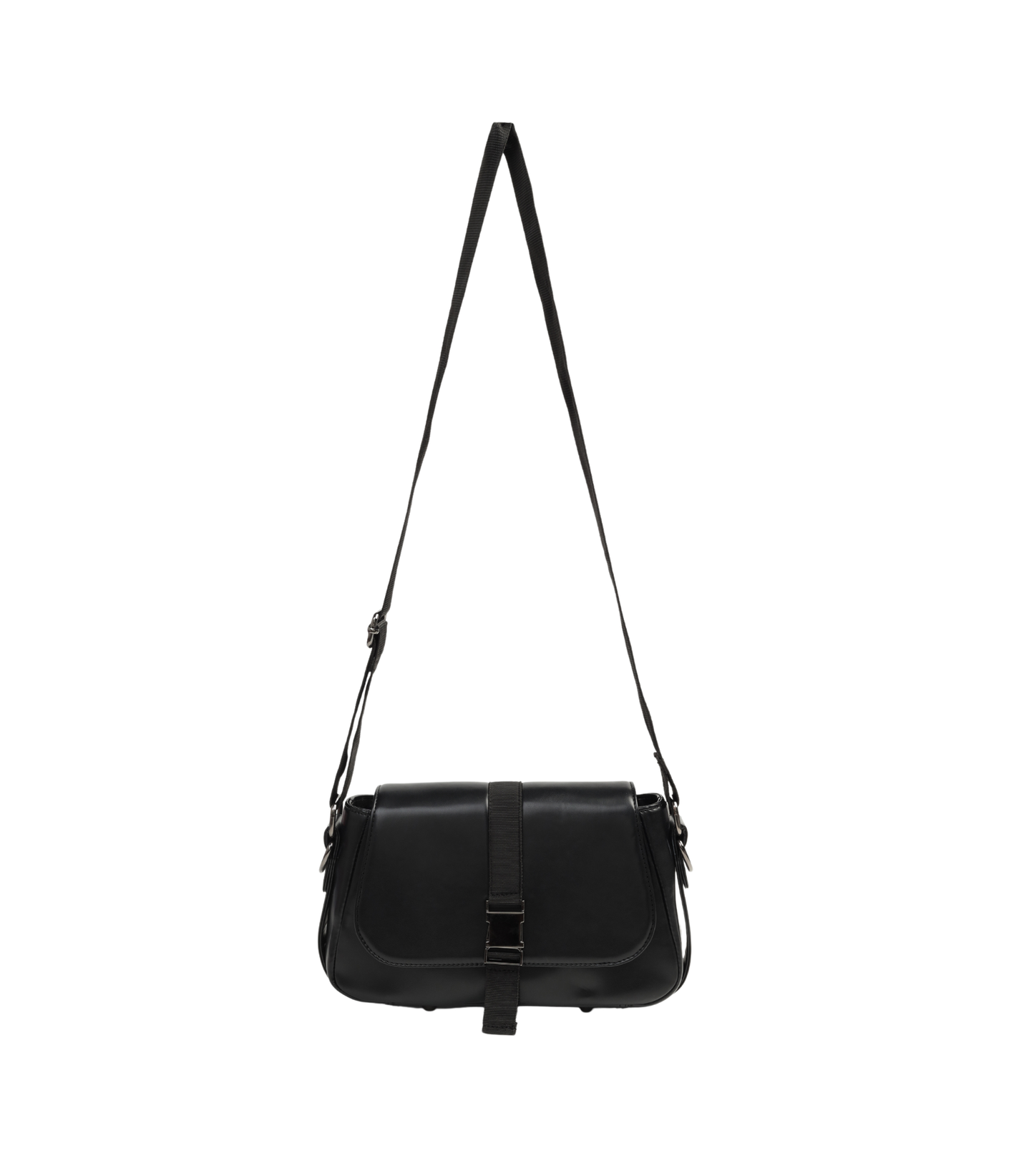 Black PU Gothic Sling Bag