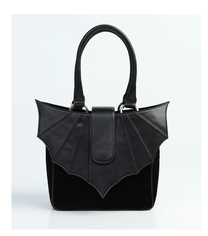 Black Gothic Bat Wing Shoulder Bag with sling