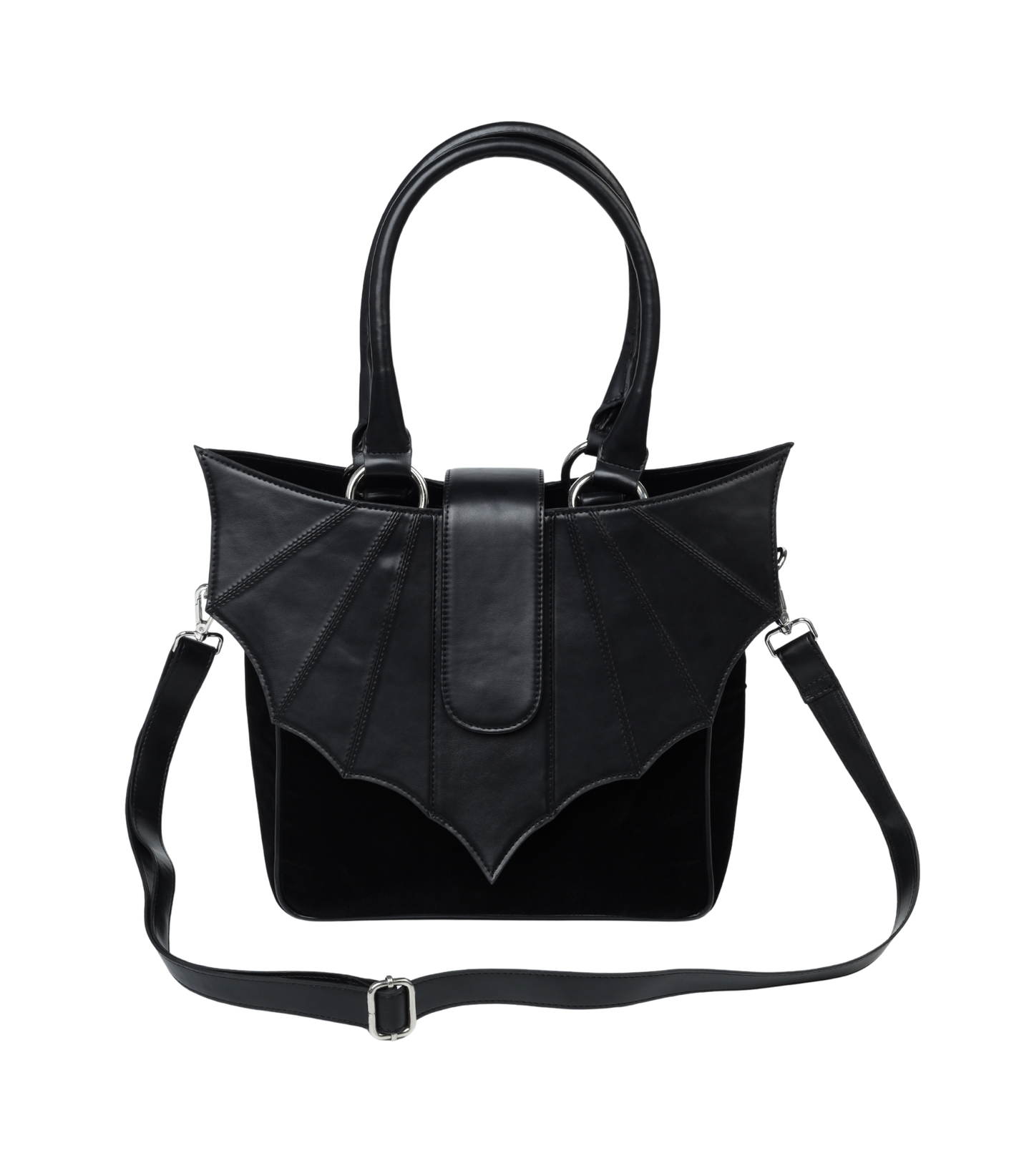 Black Gothic Bat Wing Shoulder Bag with sling