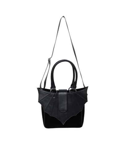 Black Gothic Bat Wing Shoulder Bag with sling