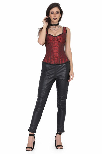 Plain brocade Shoulder Support Overbust corset