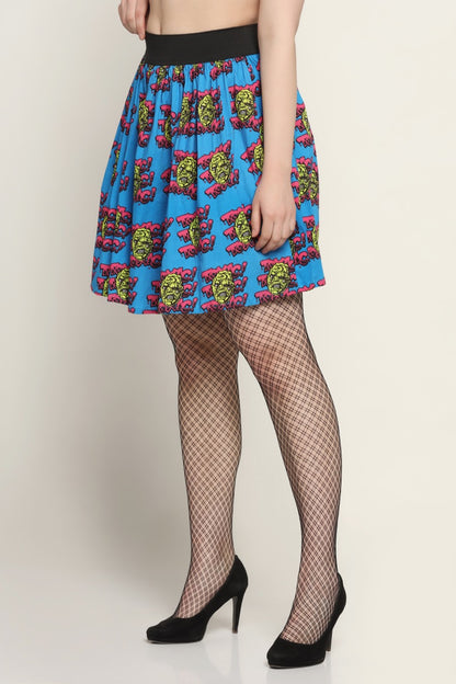 Devil Printed Skirt