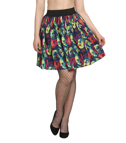 Ghost Printed Skirt