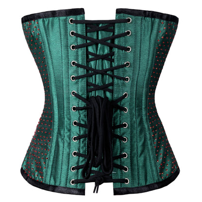 Tempesta Green Sequined Overbust Corset