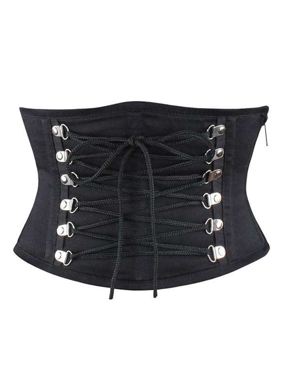 black Twill Corset belt