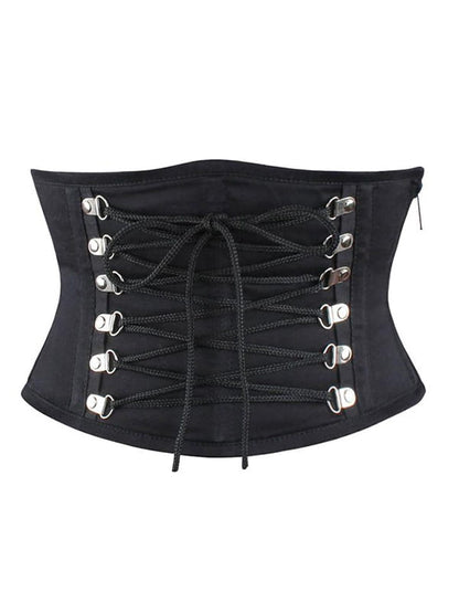 black Twill Corset belt