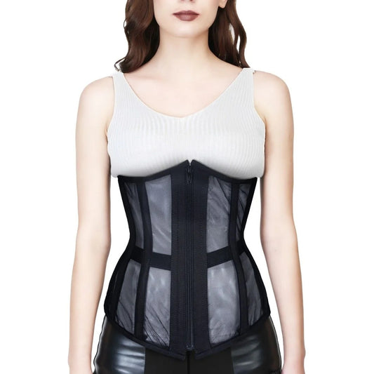Midnight Sculpt Sheer Mesh Underbust Corset