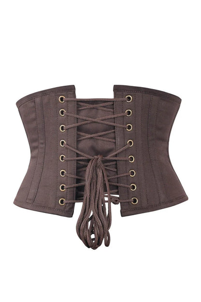 Steampunk Corset Belt Coffee Black