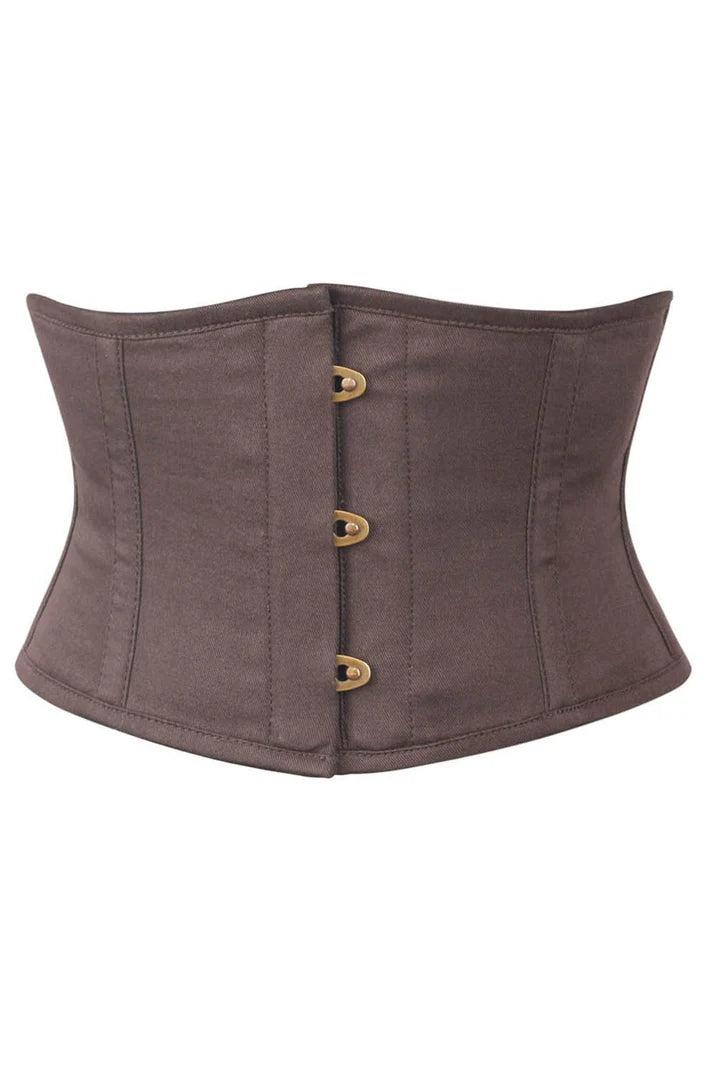 Steampunk Corset Belt Coffee Black