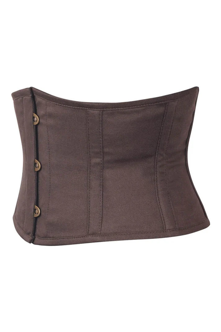 Steampunk Corset Belt Coffee Black