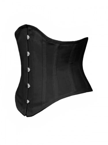 Achieve dramatic waist reduction and total torso support with the Obsidian Long-Torso Black Cotton Steel-Boned Underbust Corset. Specially engineered for dedicated waist training, posture improvement, and seamless daily stealthing, this timeless classic combines heavy-duty structural strength with breathable all-cotton comfort.