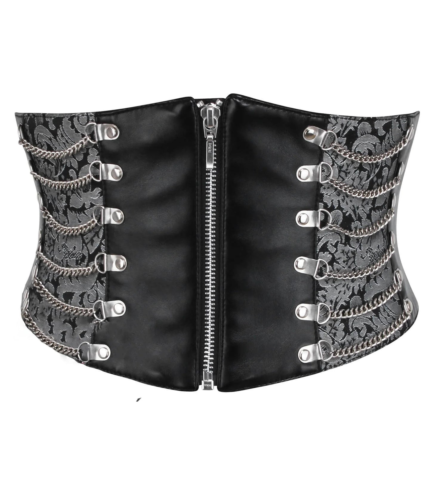 Faux Leather with BrocadeFaux Leather with Brocade