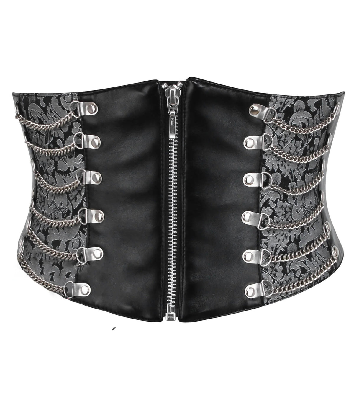Faux Leather with BrocadeFaux Leather with Brocade