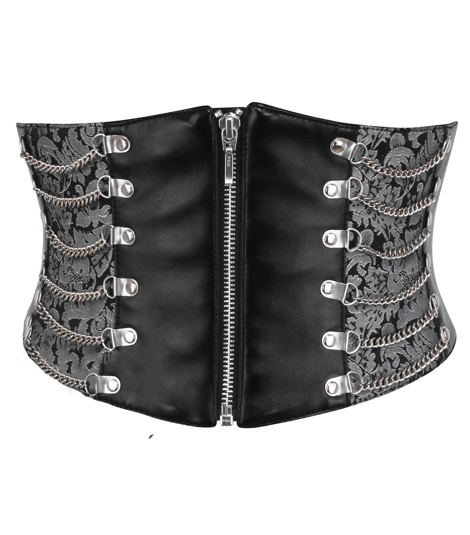Faux Leather with BrocadeFaux Leather with Brocade