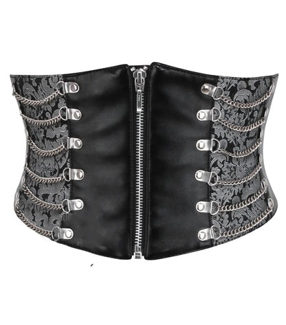 Faux Leather with BrocadeFaux Leather with Brocade