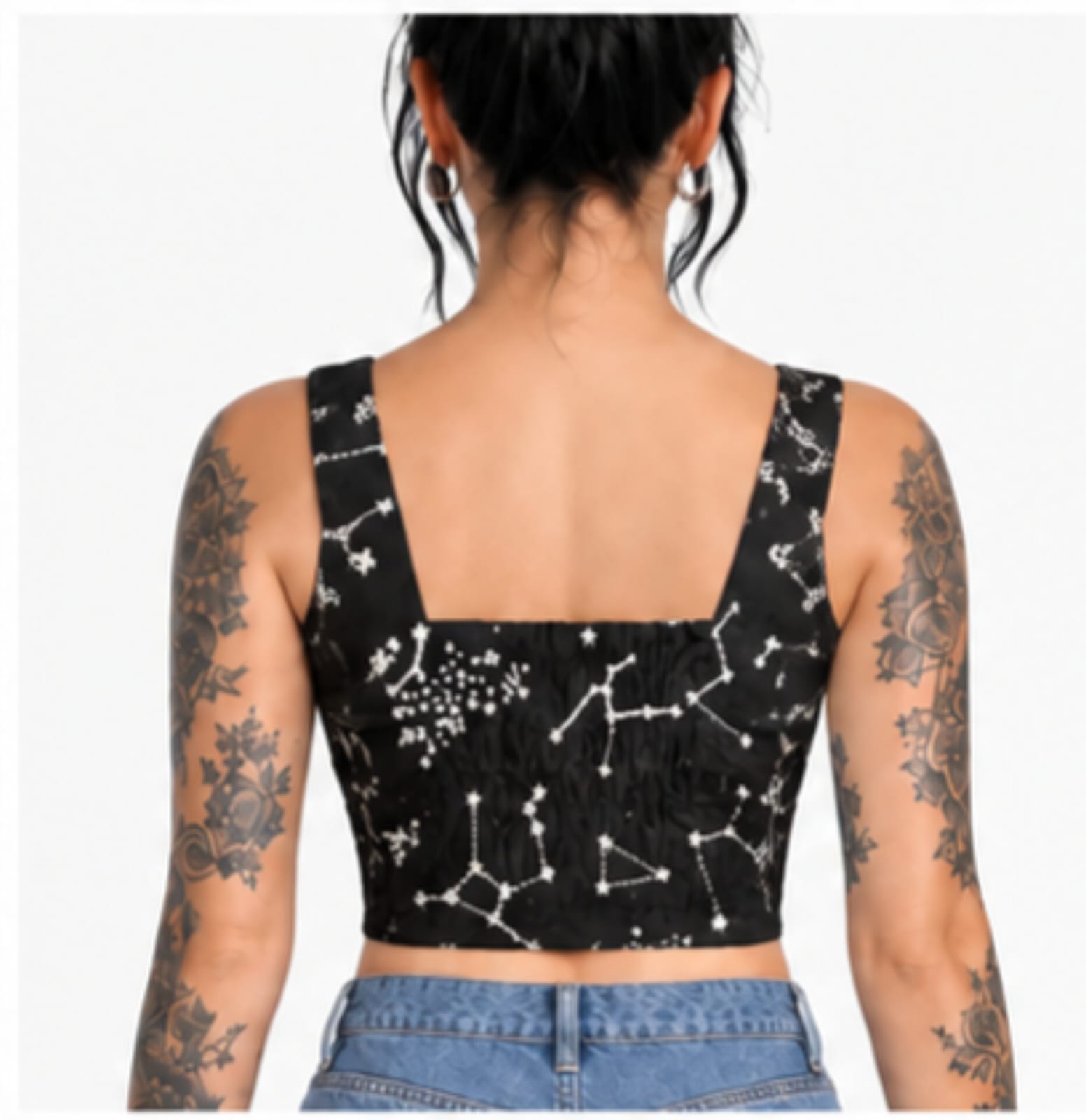 Constellation Cotton  Crop Top