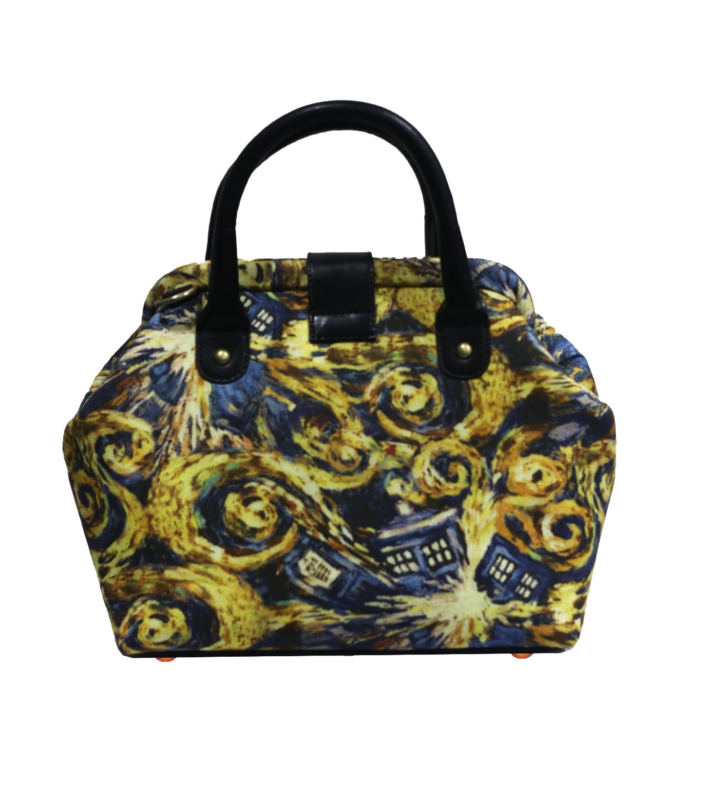 Mary Poppins Tardis Printed Fabric Handbags