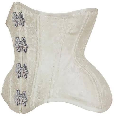 Ivory Heirloom Bridal Brocade Underbust Corset