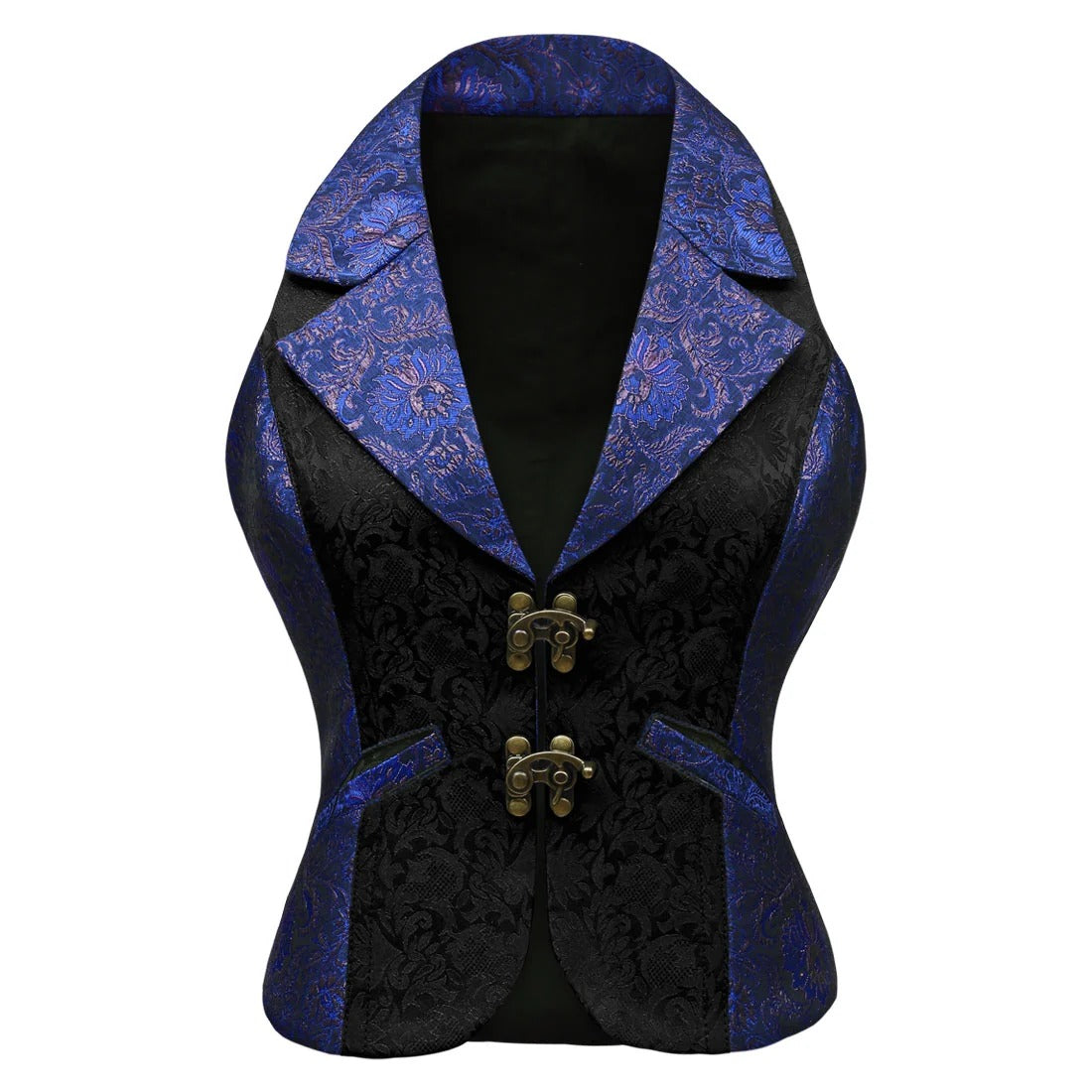 Blue Jacquard Waistcoat