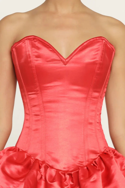 Red Corset Mini Dress