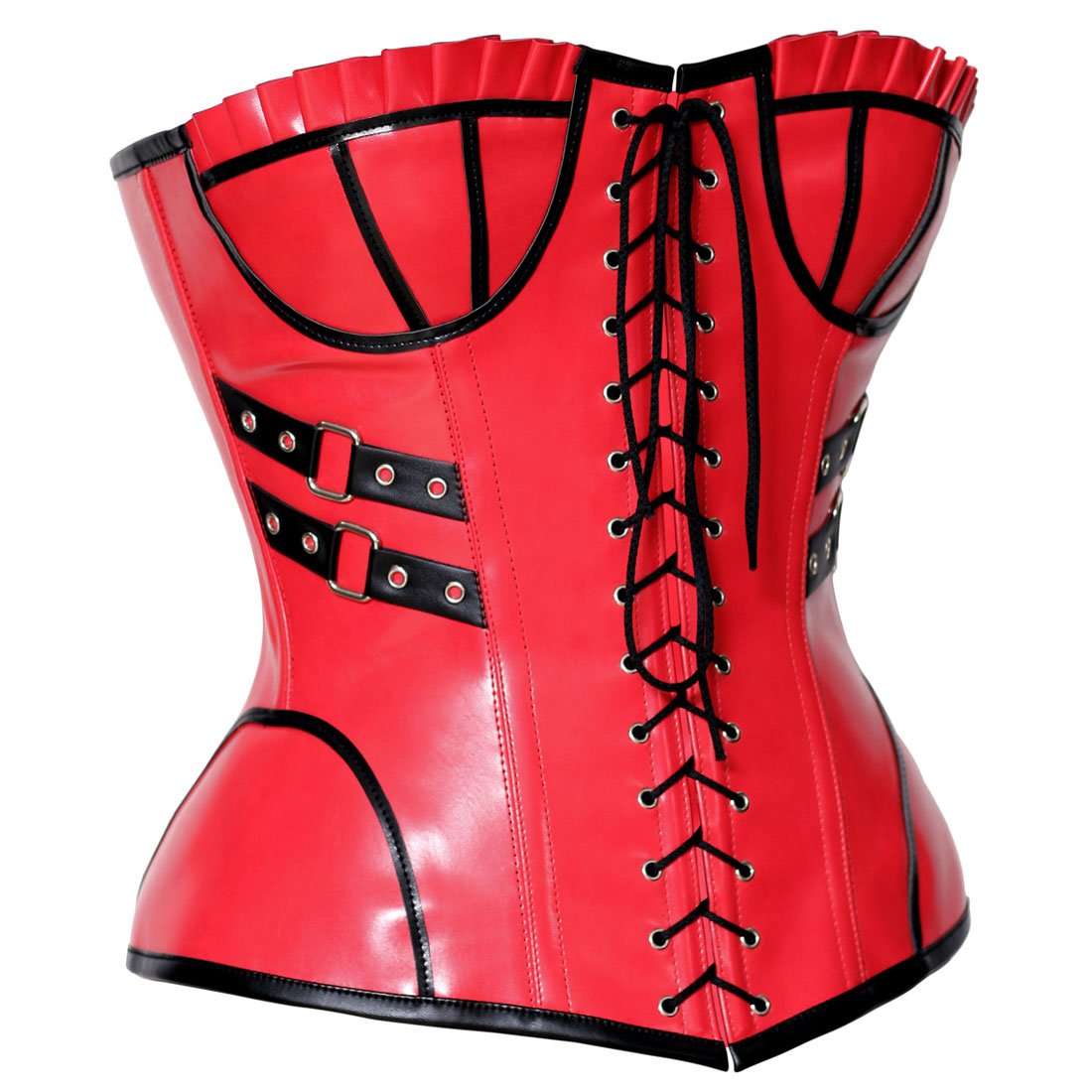 Gothic Burlesque Sexy Curvy Red Corset - Corset Revolution