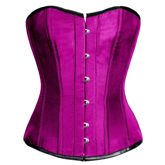 Saasta Fashion Magenta Overbust Corset - Corset Revolution