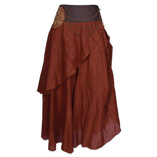 Bushman Coffee Cotton Skirt - Corset Revolution