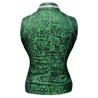 Celestine Sleeveless Jacquard Jacket - Corset Revolution