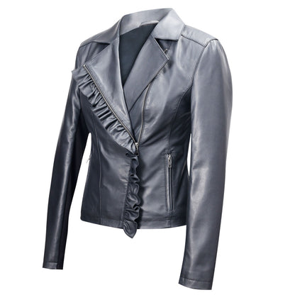 Marzia Genuine Lamb Leather Jacket - Corset Revolution