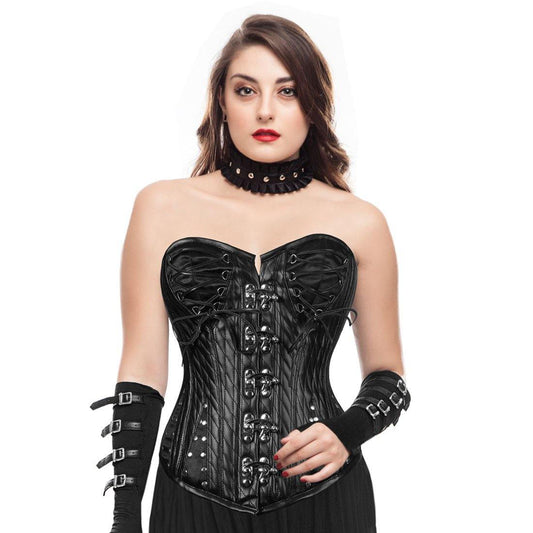 Aphrodite Gothic Authentic Steel Boned Overbust Corset - Corset Revolution