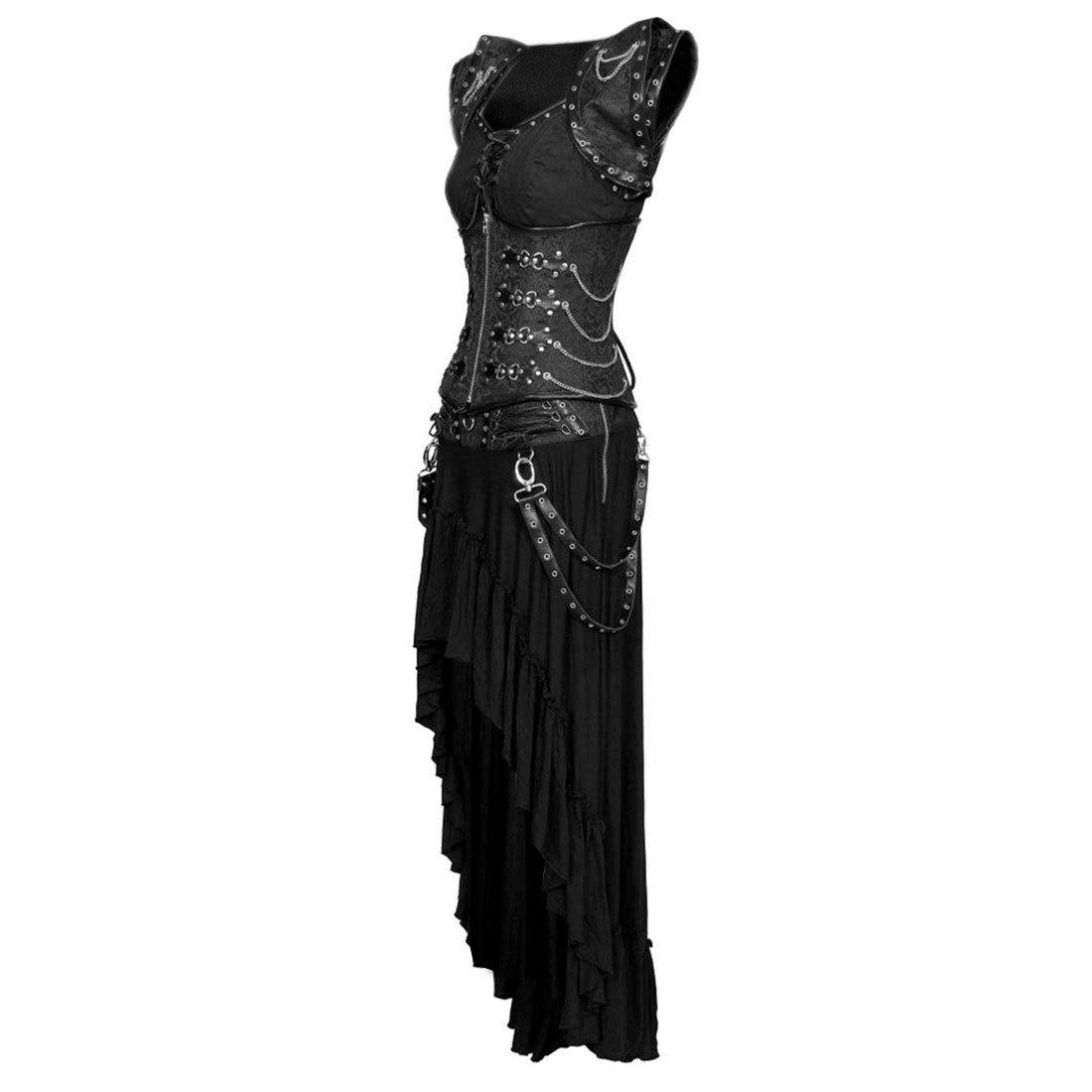 Aphrodite Gothic Authentic Steel Boned Overbust Corset Dress