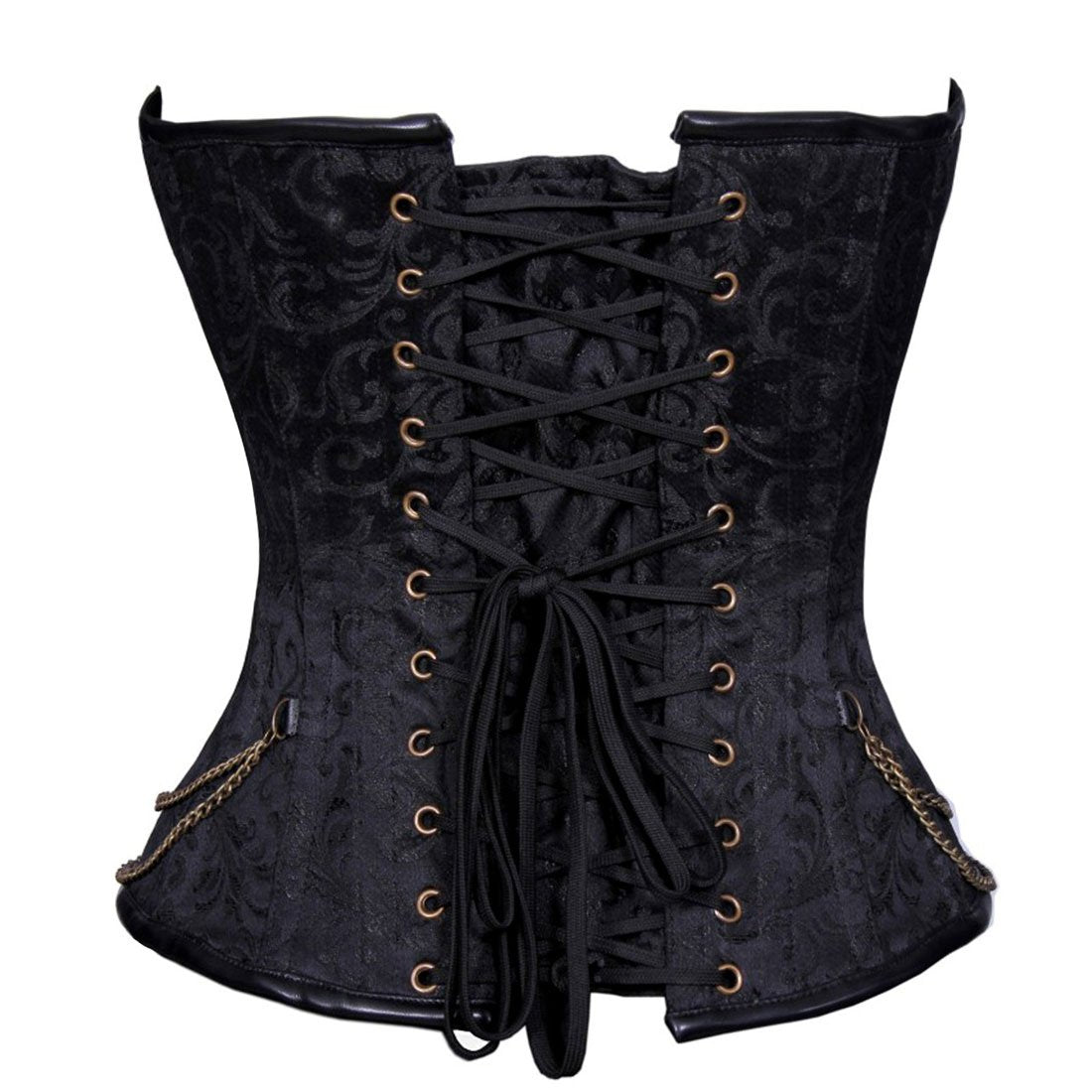 Tamiko Steampunk Overbust Corset Black - Corset Revolution