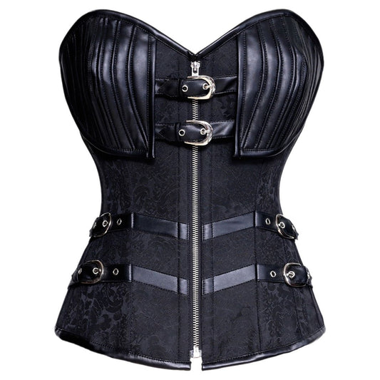 Salina Gothic Authentic Steel Boned Overbust Corset - Corset Revolution