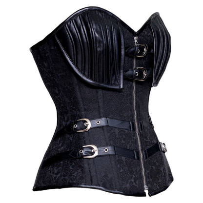 Salina Gothic Authentic Steel Boned Overbust Corset - Corset Revolution