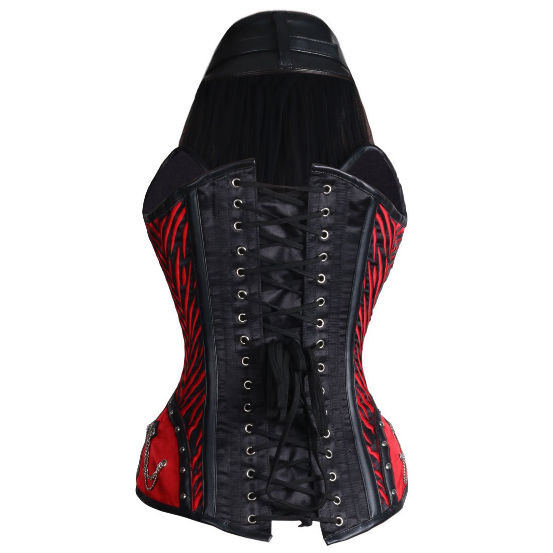 Rachel Gothic Authentic Steel Boned Long Lined Halter Modesty Overbust Corset - Corset Revolution