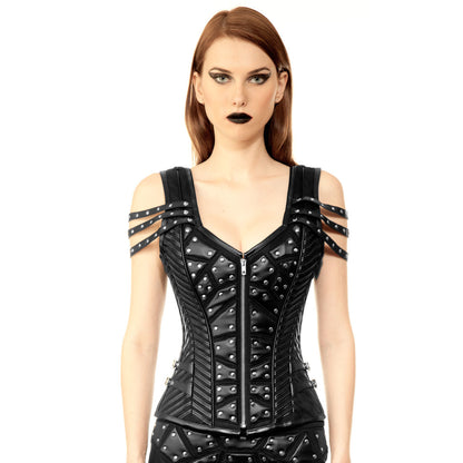 Beulah Gothic Authentic Steel Boned Overbust Corset - Corset Revolution